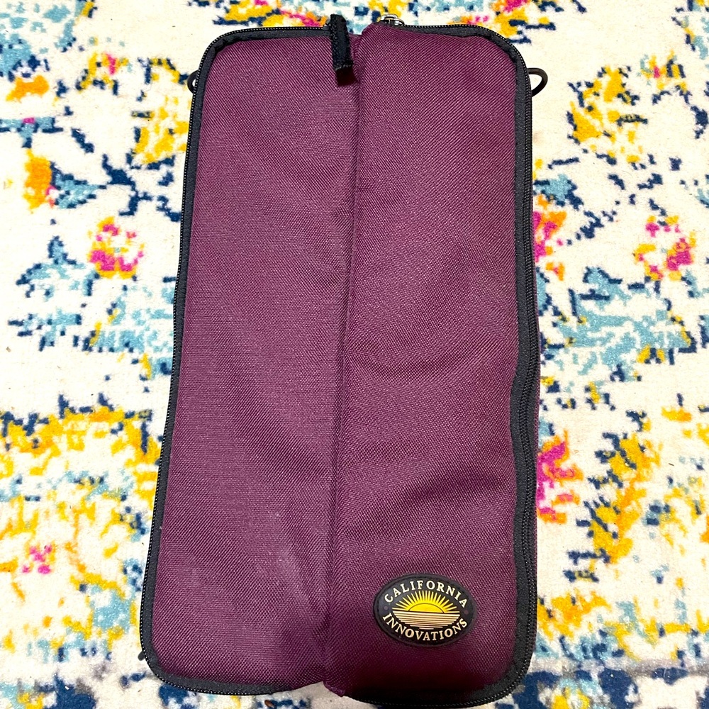Wine bottle cooler bag set with glasses and opener